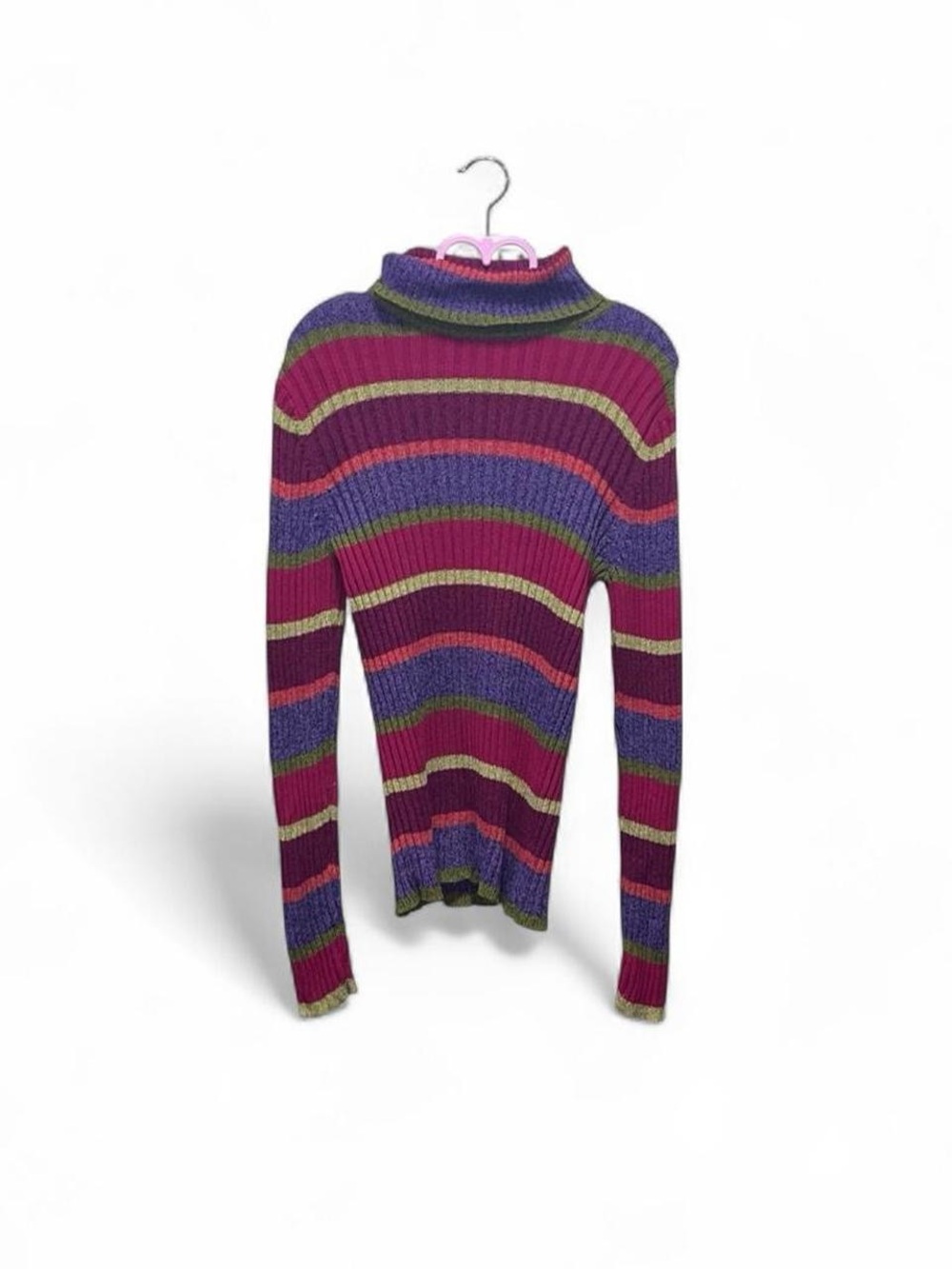Vintage Talbots Striped Turtleneck Sweater size medium ✨